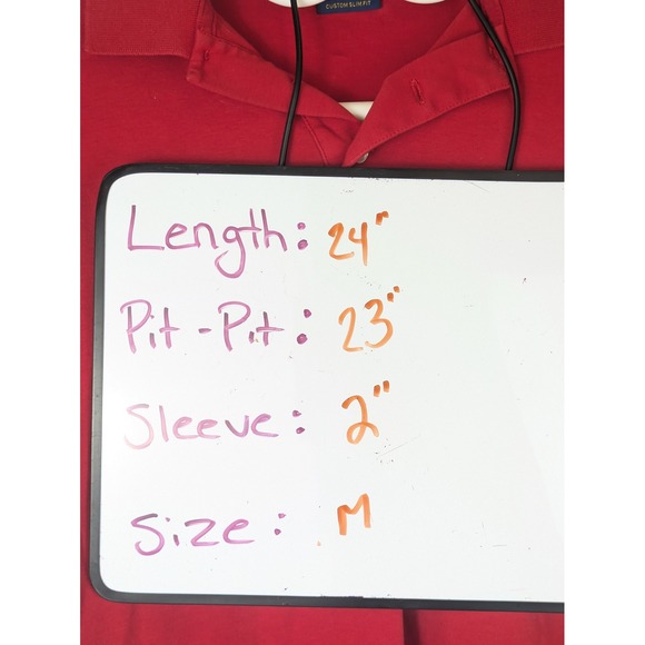 Ralph Lauren Men's L Red Cotton Custom Slim Fit Polo‎ Shirt Multicolor Pony - Picture 5 of 7
